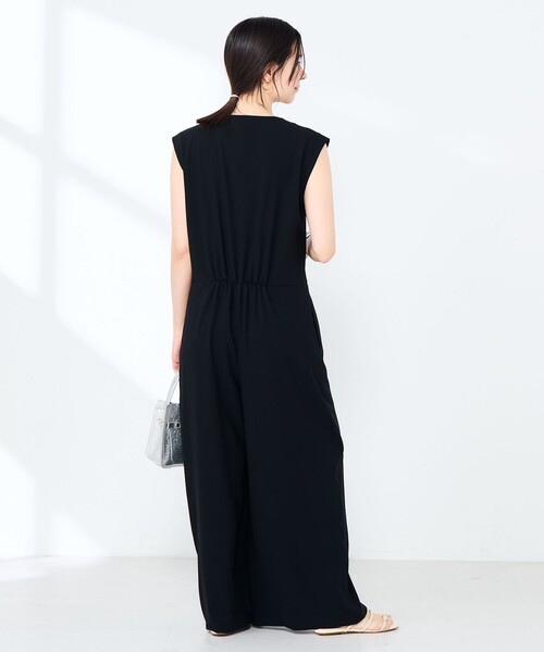 NOLLEY’S Sophi（ノーリーズソフィ）の「ウォッシャブルエアリージョーゼットオールインワン（つなぎ/オールインワン・レディース・ネイビー/ブラック・38/36）」の12枚目の写真