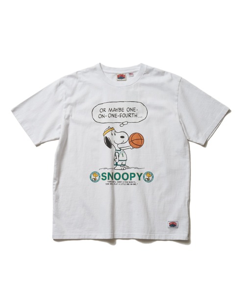 NutmegMills(ナツメグミルズ)の「【NUTMEG/ナツメグ】 PeanutsバスケT(Tシャツ/カットソー・メンズ・ブラック/チャコール/ホワイト/グレー/ネイビー・LL/M/L)」の2枚目の写真