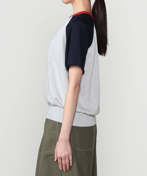 RYE TENDER(ライテンダー)の「RYE TENDER | コットン ラグランスリーブTシャツ WOMEN(ニット/セーター・レディース・ブラウン系その他/グレー系その他・0)」の11枚目の写真