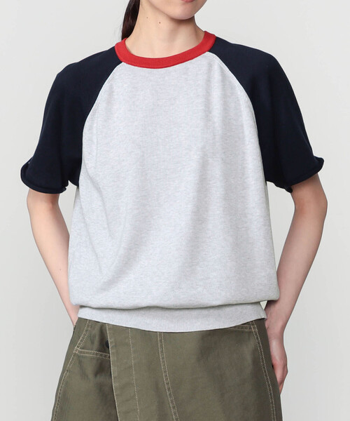 RYE TENDER(ライテンダー)の「RYE TENDER | コットン ラグランスリーブTシャツ WOMEN(ニット/セーター・レディース・ブラウン系その他/グレー系その他・0)」の9枚目の写真