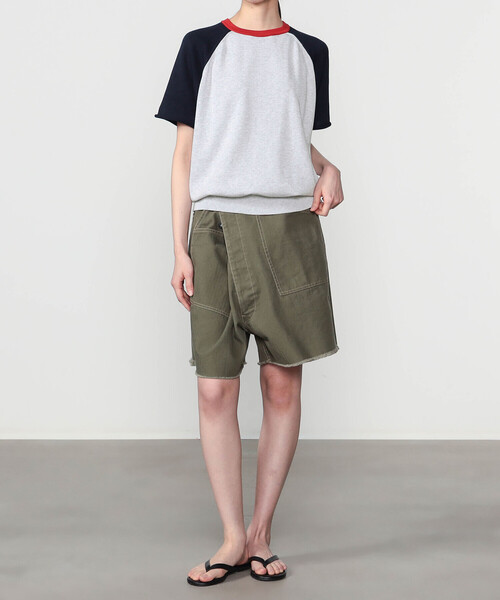 RYE TENDER(ライテンダー)の「RYE TENDER | コットン ラグランスリーブTシャツ WOMEN(ニット/セーター・レディース・ブラウン系その他/グレー系その他・0)」の8枚目の写真