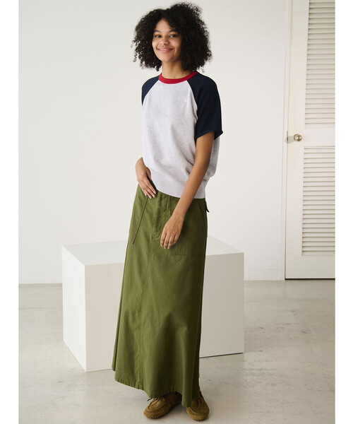 RYE TENDER(ライテンダー)の「RYE TENDER | コットン ラグランスリーブTシャツ WOMEN(ニット/セーター・レディース・ブラウン系その他/グレー系その他・0)」の5枚目の写真