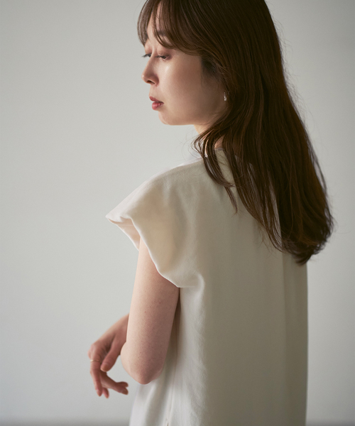 Noble(ノーブル)の「【洗える】ELENI/エルニ ビローギャザーワンピース(ワンピース・レディース・ホワイト系その他/ブラウン・36/38)」の19枚目の写真