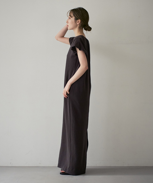 Noble(ノーブル)の「【洗える】ELENI/エルニ ビローギャザーワンピース(ワンピース・レディース・ホワイト系その他/ブラウン・36/38)」の11枚目の写真