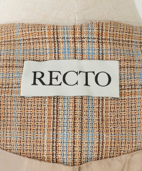 journal standard L'essage(ジャーナルスタンダードレサージュ)の「RECTO/レクト CLINKLE VINTAGE CHECK JACKET (CAMEL) ジャケット RW26SWJK006CM(その他アウター・レディース・ベージュ・SMALL)」の8枚目の写真