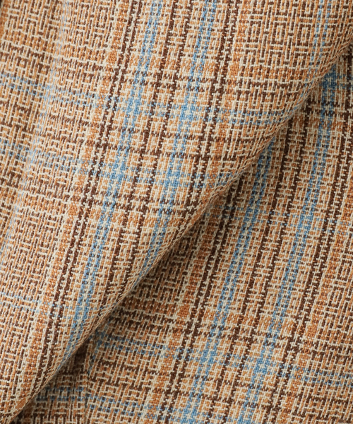 journal standard L'essage(ジャーナルスタンダードレサージュ)の「RECTO/レクト CLINKLE VINTAGE CHECK JACKET (CAMEL) ジャケット RW26SWJK006CM(その他アウター・レディース・ベージュ・SMALL)」の10枚目の写真