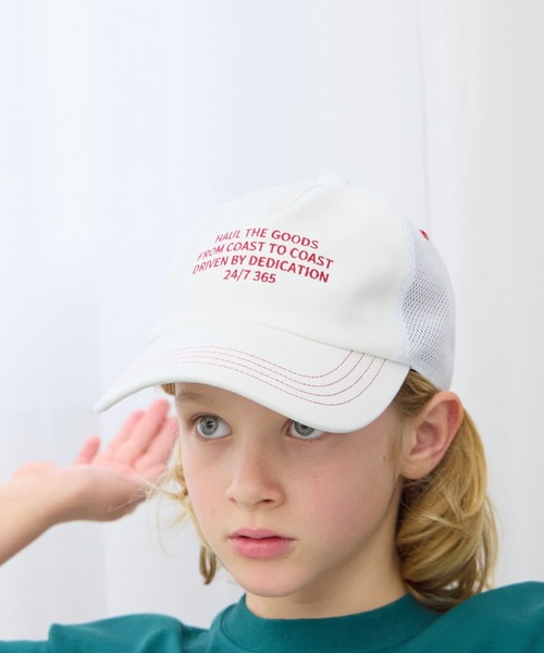GLOBAL WORK(グローバルワーク)の「洗えるドライトラッカーCAP/キッズ/666198(キャップ・キッズ・ホワイト/グリーン/ネイビー/ブラック・LARGE/MEDIUM)」の6枚目の写真