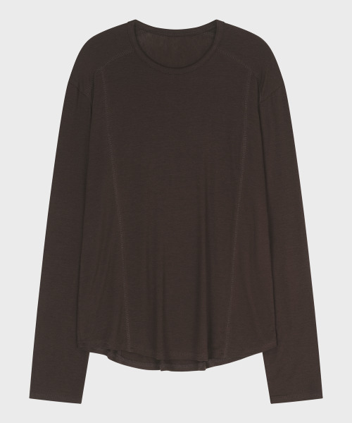 NOIRER(ノイア)の「ウールテンセルインシジョンTシャツ (ブラウン)(Tシャツ/カットソー・メンズ・その他・48/52/50)」の2枚目の写真