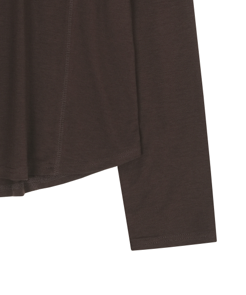 NOIRER(ノイア)の「ウールテンセルインシジョンTシャツ (ブラウン)(Tシャツ/カットソー・メンズ・その他・48/52/50)」の5枚目の写真