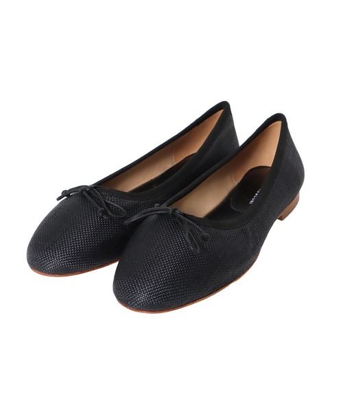 FABIO RUSCONI(ファビオルスコーニ)の「FABIO RUSCONI / lino ballerina shoes(ファビオルスコーニ リネンバレエシューズ 764)(バレエシューズ・レディース・ブラック・36)」の1枚目の写真