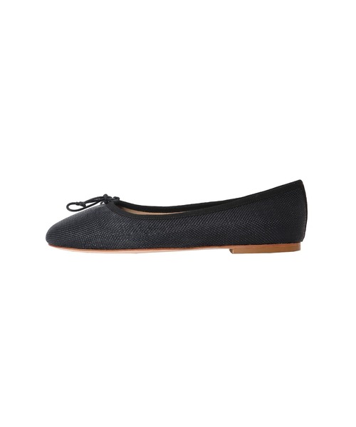FABIO RUSCONI(ファビオルスコーニ)の「FABIO RUSCONI / lino ballerina shoes(ファビオルスコーニ リネンバレエシューズ 764)(バレエシューズ・レディース・ブラック・36)」の3枚目の写真