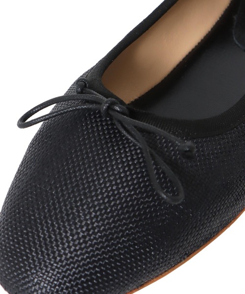FABIO RUSCONI(ファビオルスコーニ)の「FABIO RUSCONI / lino ballerina shoes(ファビオルスコーニ リネンバレエシューズ 764)(バレエシューズ・レディース・ブラック・36)」の7枚目の写真