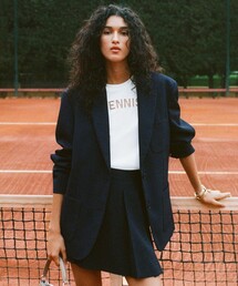 LACOSTE（ラコステ）の「リサイクルポリエステル鹿の子ブレザー   テーラードジャケット（テーラードジャケット）」