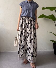 Jena espace merveilleux | リバーシブルリーフスカート(スカート)