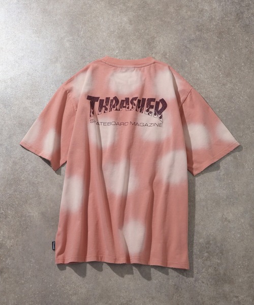 THRASHER(スラッシャー)の「【THRASHER/スラッシャー】ヴィンテージライク スプレー加工 半袖Tシャツ(Tシャツ/カットソー・メンズ・ネイビー/ブラック/ピンク/ブラウン・XL/L/M)」の12枚目の写真