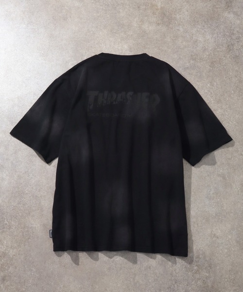 THRASHER(スラッシャー)の「【THRASHER/スラッシャー】ヴィンテージライク スプレー加工 半袖Tシャツ(Tシャツ/カットソー・メンズ・ネイビー/ブラック/ピンク/ブラウン・XL/L/M)」の6枚目の写真
