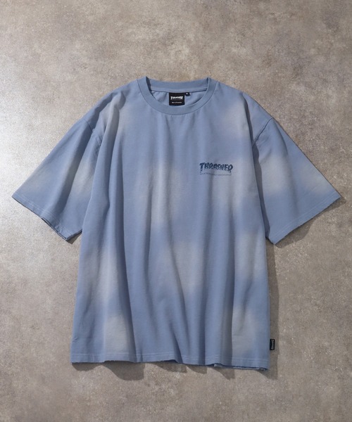THRASHER(スラッシャー)の「【THRASHER/スラッシャー】ヴィンテージライク スプレー加工 半袖Tシャツ(Tシャツ/カットソー・メンズ・ネイビー/ブラック/ピンク/ブラウン・XL/L/M)」の9枚目の写真