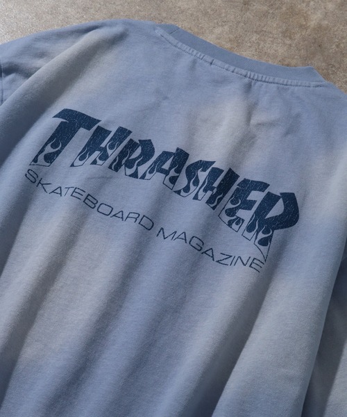 THRASHER(スラッシャー)の「【THRASHER/スラッシャー】ヴィンテージライク スプレー加工 半袖Tシャツ(Tシャツ/カットソー・メンズ・ネイビー/ブラック/ピンク/ブラウン・XL/L/M)」の19枚目の写真