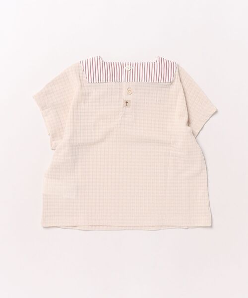 moimoln(モイモルン)の「スクェアネックシンボルロゴトップス(Tシャツ/カットソー・キッズ・ベージュ・120cm/110cm/100cm/90cm)」の6枚目の写真