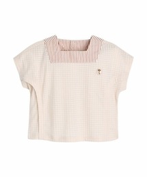 moimoln（モイモルン）の「スクェアネックシンボルロゴトップス（Tシャツ/カットソー）」