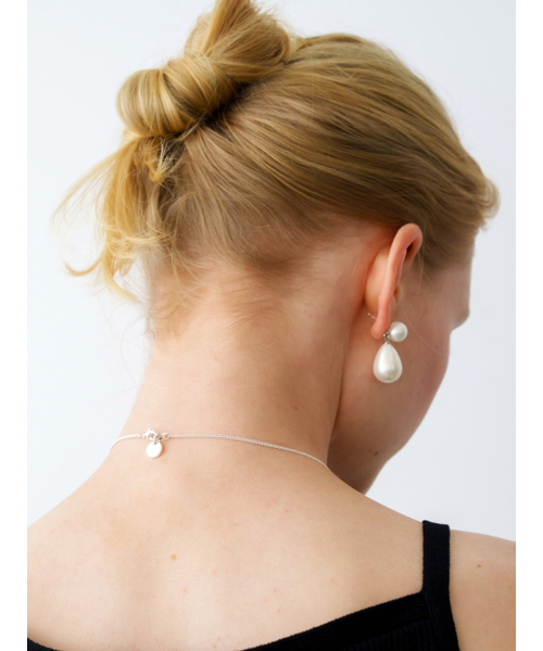 LOVE ME MONSTER（ラブミーモンスター）の「Bold Gem Drops Earrings (L261MER010)（ピアス（両耳用）・レディース・ブラック/ホワイト・FREE）」の3枚目の写真