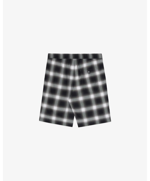 FRONT 11201(フロントワンワントゥーオーワン)の「Easy Fatigue Shorts/ Classic Ombre Check Rayon Gabardine(その他パンツ・メンズ・ブラック・S)」の2枚目の写真