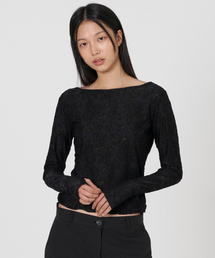 Cloudy see through t - Black