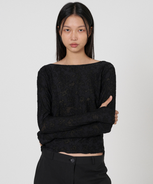 THIRSTYCLUB(サースティークラブ)の「Cloudy see through t - Black(Tシャツ/カットソー・レディース・その他・FREE)」の3枚目の写真