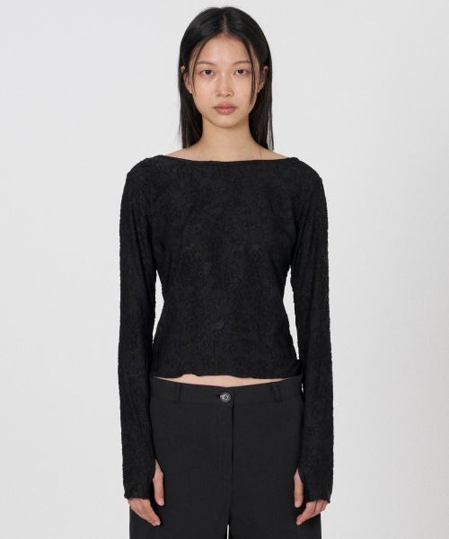 THIRSTYCLUB(サースティークラブ)の「Cloudy see through t - Black(Tシャツ/カットソー・レディース・その他・FREE)」の2枚目の写真