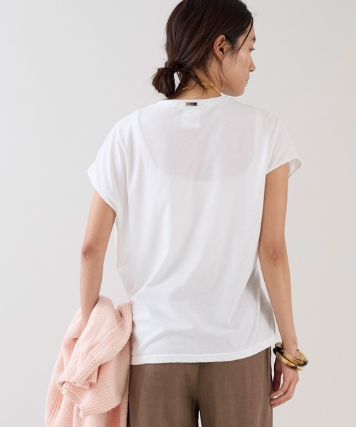 marmors(マルモア)の「【marmors】ウエストタックTシャツ(Tシャツ/カットソー・レディース・ホワイト/ピンク/グリーン/ブラウン・36)」の7枚目の写真