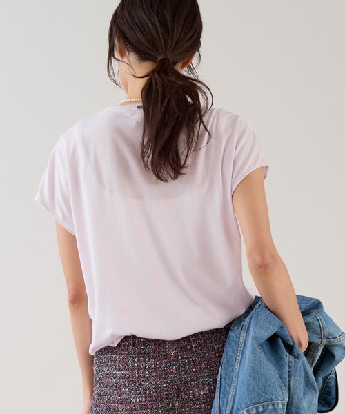 marmors(マルモア)の「【marmors】ウエストタックTシャツ(Tシャツ/カットソー・レディース・ホワイト/ピンク/グリーン/ブラウン・36)」の13枚目の写真