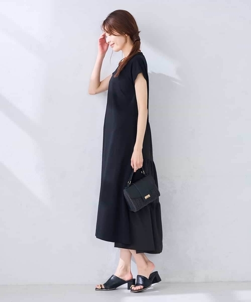 a.v.v(アーヴェヴェ)の「【WEB限定】バックティアードワンピース(ワンピース・レディース・ブラウン/ブラック・34/38/40/36/42)」の8枚目の写真
