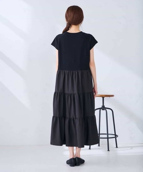 a.v.v(アーヴェヴェ)の「【WEB限定】バックティアードワンピース(ワンピース・レディース・ブラウン/ブラック・34/38/40/36/42)」の12枚目の写真