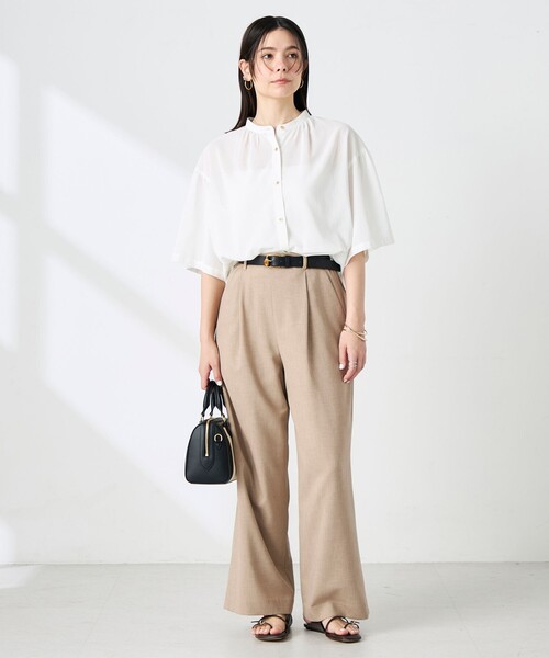 NOLLEY’S(ノーリーズ)の「ウォッシャブル袖2WAYシアーボイルブラウス(シャツ/ブラウス・レディース・ホワイト/ベビーピンク/ネイビー/イエロー・38/36)」の18枚目の写真