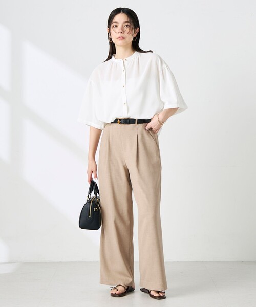NOLLEY’S(ノーリーズ)の「ウォッシャブル袖2WAYシアーボイルブラウス(シャツ/ブラウス・レディース・ホワイト/ベビーピンク/ネイビー/イエロー・38/36)」の17枚目の写真