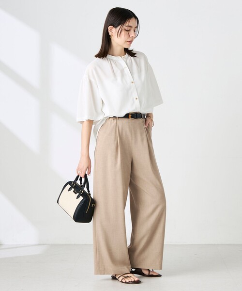 NOLLEY’S(ノーリーズ)の「ウォッシャブル袖2WAYシアーボイルブラウス(シャツ/ブラウス・レディース・ホワイト/ベビーピンク/ネイビー/イエロー・38/36)」の13枚目の写真