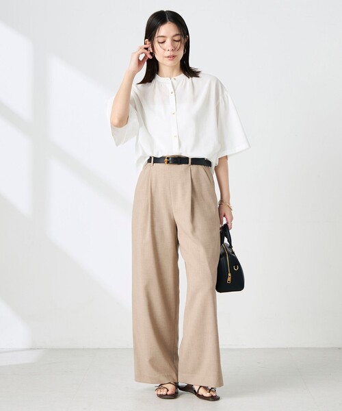 NOLLEY’S(ノーリーズ)の「ウォッシャブル袖2WAYシアーボイルブラウス(シャツ/ブラウス・レディース・ホワイト/ベビーピンク/ネイビー/イエロー・38/36)」の12枚目の写真