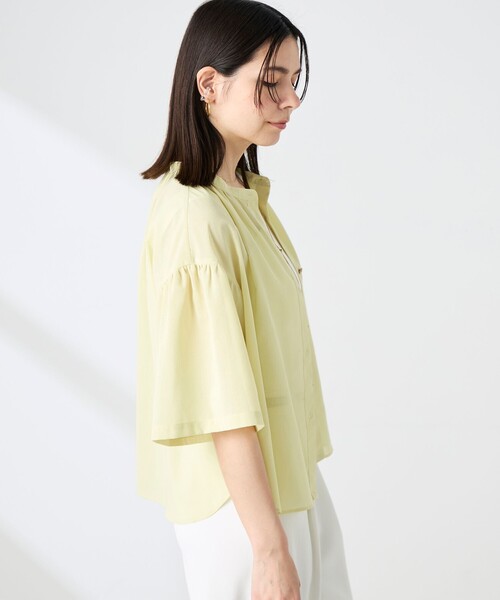 NOLLEY’S(ノーリーズ)の「【BECシリーズ】ウォッシャブル袖2WAYシアーボイルブラウス(シャツ/ブラウス・レディース・ホワイト/ベビーピンク/ネイビー/イエロー・38/36)」の10枚目の写真