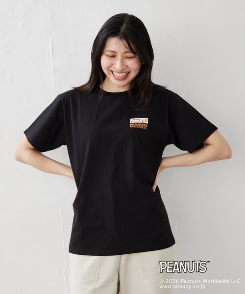 BIRTHDAY BAR(バースデイバー)の「【PEANUTS ピーナッツ】 Tシャツ レギュラーデザイン(Tシャツ/カットソー・レディース・ホワイト系その他/ブラック系その他/ホワイト系その他2/ブラック系その他2・MEDIUM/LARGE)」の11枚目の写真
