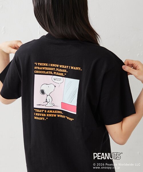 BIRTHDAY BAR(バースデイバー)の「【PEANUTS ピーナッツ】 Tシャツ レギュラーデザイン(Tシャツ/カットソー・レディース・ホワイト系その他/ブラック系その他/ホワイト系その他2/ブラック系その他2・MEDIUM/LARGE)」の10枚目の写真