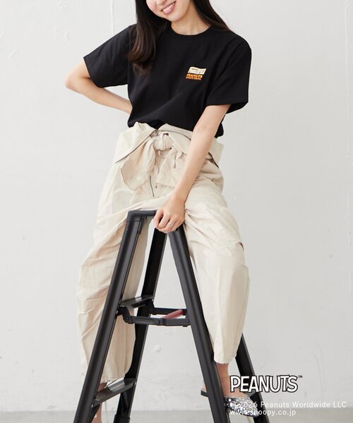 BIRTHDAY BAR(バースデイバー)の「【PEANUTS ピーナッツ】 Tシャツ レギュラーデザイン(Tシャツ/カットソー・レディース・ホワイト系その他/ブラック系その他/ホワイト系その他2/ブラック系その他2・MEDIUM/LARGE)」の9枚目の写真