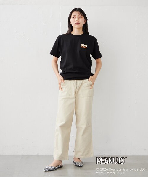 BIRTHDAY BAR(バースデイバー)の「【PEANUTS ピーナッツ】 Tシャツ レギュラーデザイン(Tシャツ/カットソー・レディース・ホワイト系その他/ブラック系その他/ホワイト系その他2/ブラック系その他2・MEDIUM/LARGE)」の8枚目の写真