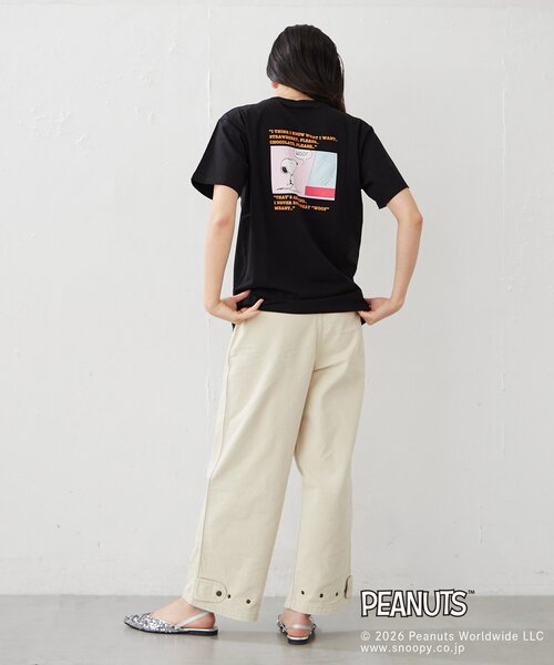 BIRTHDAY BAR(バースデイバー)の「【PEANUTS ピーナッツ】 Tシャツ レギュラーデザイン(Tシャツ/カットソー・レディース・ホワイト系その他/ブラック系その他/ホワイト系その他2/ブラック系その他2・MEDIUM/LARGE)」の7枚目の写真