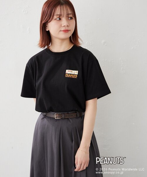 BIRTHDAY BAR(バースデイバー)の「【PEANUTS ピーナッツ】 Tシャツ レギュラーデザイン(Tシャツ/カットソー・レディース・ホワイト系その他/ブラック系その他/ホワイト系その他2/ブラック系その他2・MEDIUM/LARGE)」の6枚目の写真