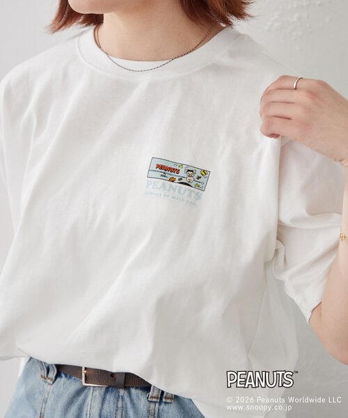 BIRTHDAY BAR(バースデイバー)の「【PEANUTS ピーナッツ】 Tシャツ レギュラーデザイン(Tシャツ/カットソー・レディース・ホワイト系その他/ブラック系その他/ホワイト系その他2/ブラック系その他2・MEDIUM/LARGE)」の20枚目の写真