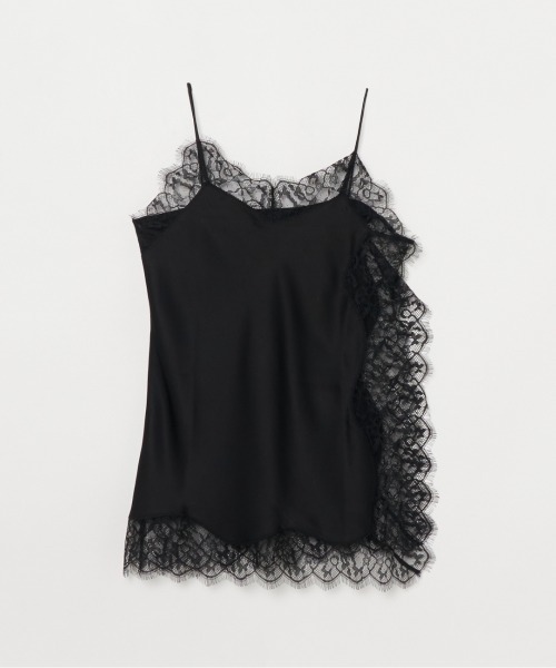 HELIOPOLE（エリオポール）の「SATIN LACE CAMISOLE（キャミソール・レディース・グレー/ブラック・38）」の2枚目の写真