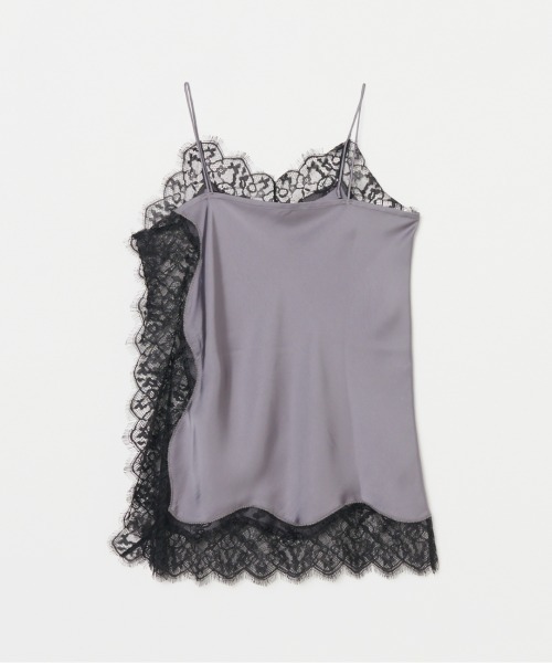 HELIOPOLE（エリオポール）の「SATIN LACE CAMISOLE（キャミソール・レディース・グレー/ブラック・38）」の15枚目の写真