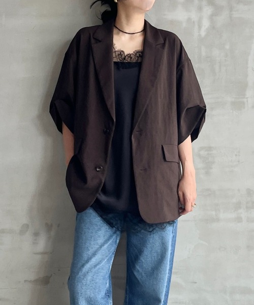 HELIOPOLE（エリオポール）の「SATIN LACE CAMISOLE（キャミソール・レディース・グレー/ブラック・38）」の17枚目の写真