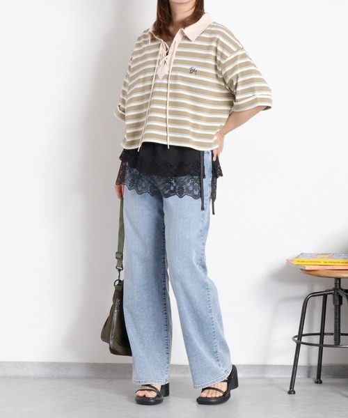 cepo(セポ)の「〈2way〉フリルレイヤード巻きスカート(スカート・レディース・ブラック系/ホワイト系・M)」の16枚目の写真