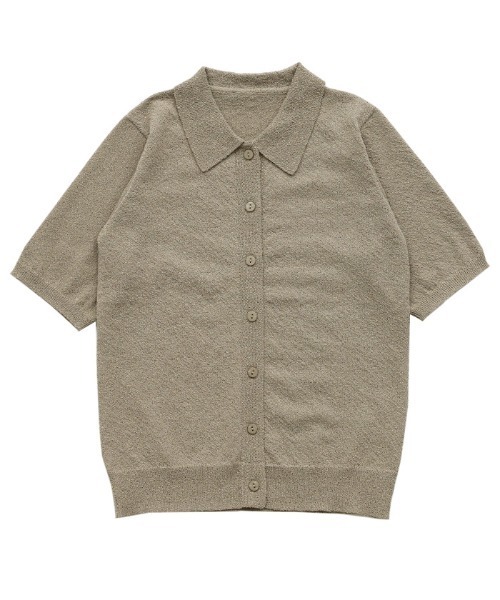 select MOCA(セレクトモカ)の「フロントボタンサマーポロニット(ニット/セーター・レディース・グレイッシュブルー/グレイッシュベージュ/チャコールグレー・FREE)」の20枚目の写真